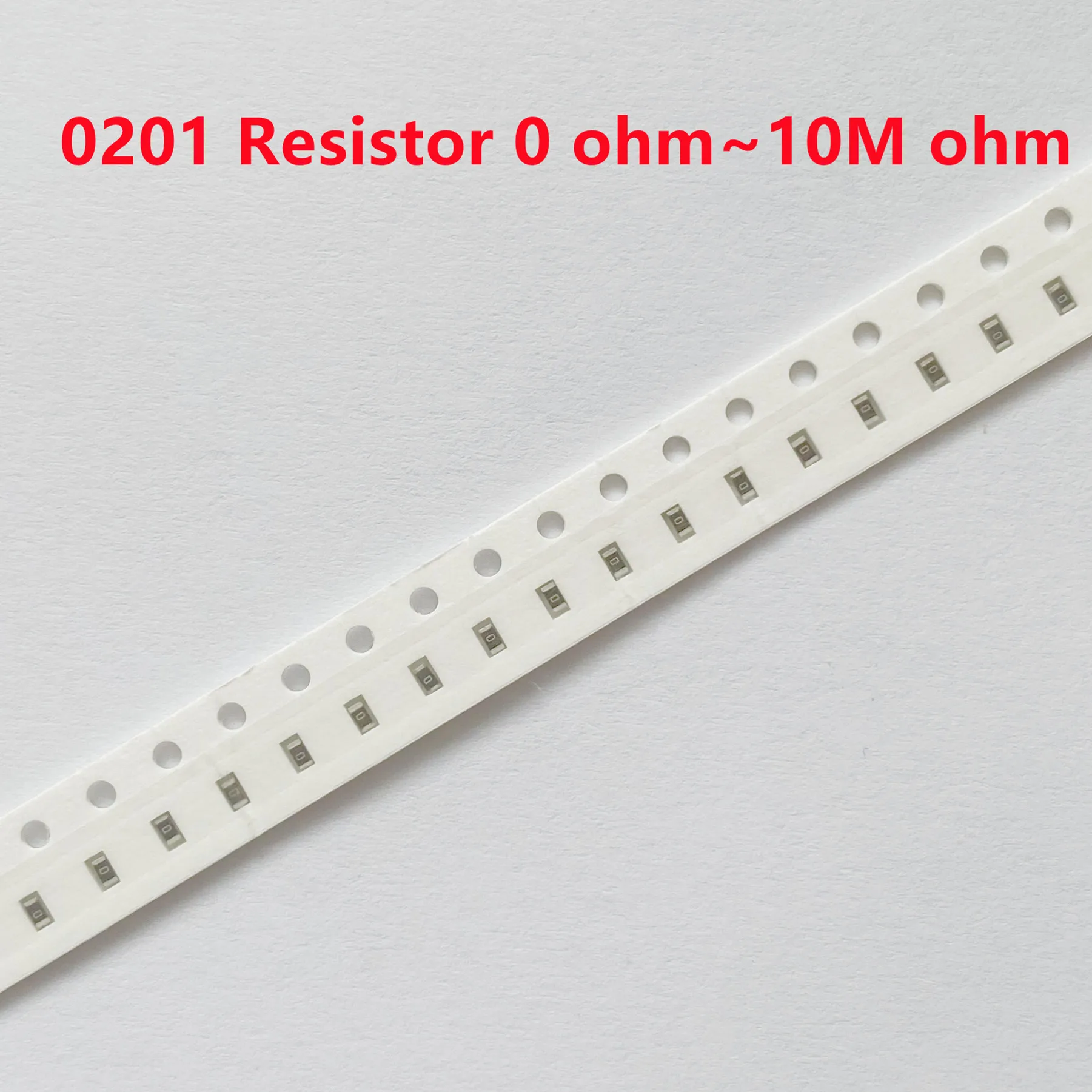 Resistencia de chip SMD de 100 piezas, 0201, 5%, 1/20W, 0R ~ 10M, 0, 1R, 10R, 100R, 220R, 330R, 470R, 1K, 4,7 K, 10K, 47K, 100K, 1M, 10M, 0, 1, 10, 100 330 470 ohm