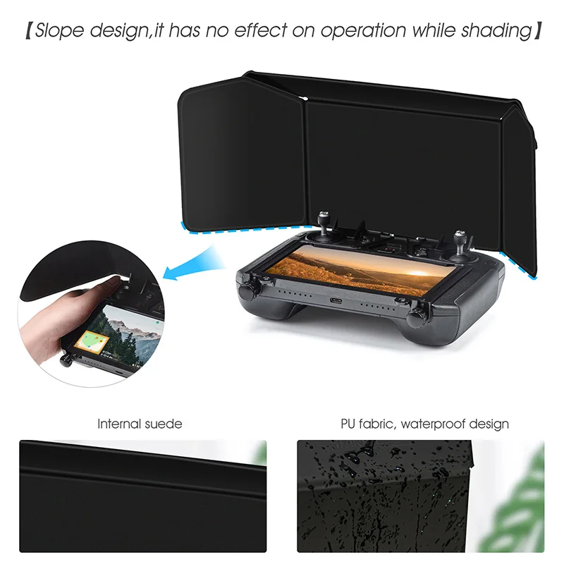 ل DJI RC برو التحكم عن بعد مع شاشة ظلة المضادة وهج ل dji mavic الهواء 2S / mavic 3/mavic 3pro الطائرة بدون طيار