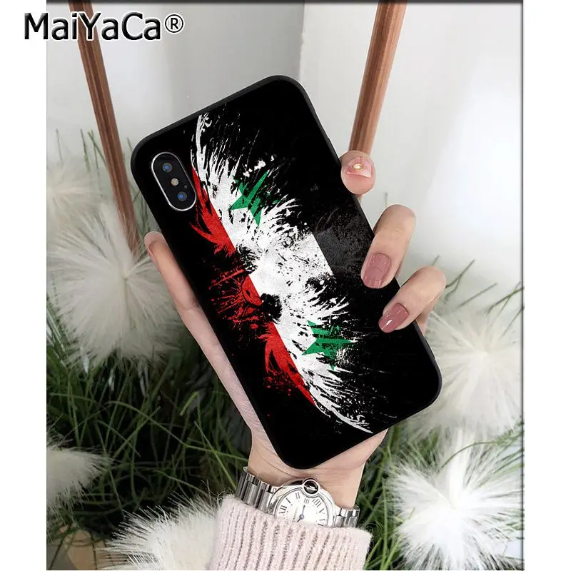 MaiYaCa Syria Flag Customer High Quality Phone Case for Apple iPhone 8 7 6 6S Plus X XS MAX 5 5S SE XR 11 11pro max Cover