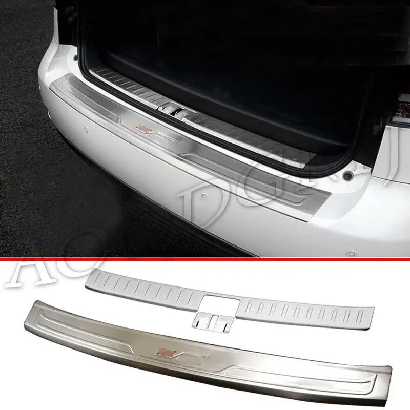 Fits For Lexus RX270 RX350 RX450h 2010-2015 Stainless Steel Rear Bumper Protector Cover Trim Moulding Car Accessories 2PCS