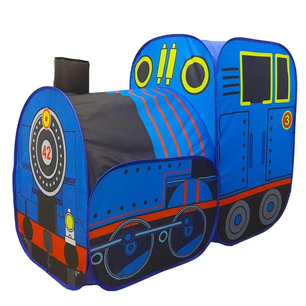 Small Train Kids Tent Portable Indoor Outdoor Baby Game Playhouse Folding Tent Birthday Gift Boy Girl Castle Tents Toys
