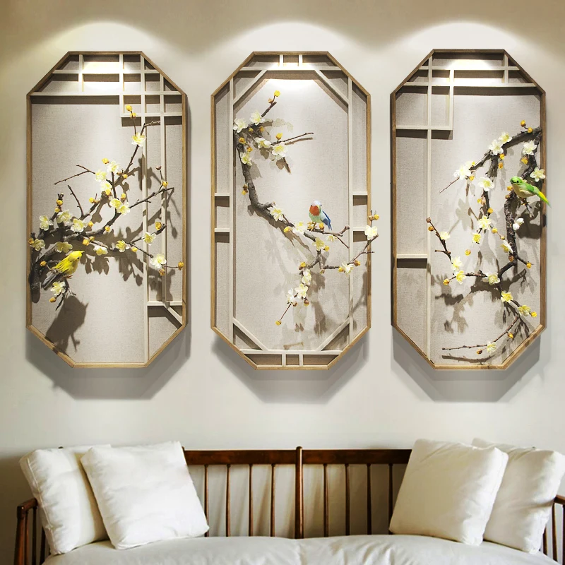 New Chinese style home creative Wall Decoration pendant study decoration Interior Decoration pendant