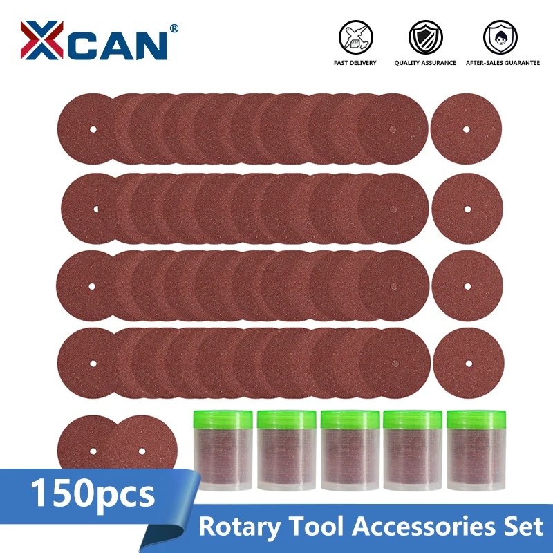 XCAN 150szt Tarcza do cięcia z żywicy 25mm Tarcza do cięcia Tarcza do piły tarczowej Ściernica do narzędzi obrotowych Dremel Akcesoria