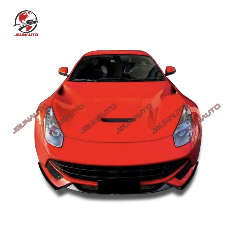 Full Carbon Fiber RZ Style Car Bumper Body Kit Front Lip Rear Diffuser Side Skirts Rear Spoiler For F12 Berlinetta