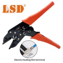 Hand Crimping Tool for non-insulated heat film connectors with flat jaws LS-02