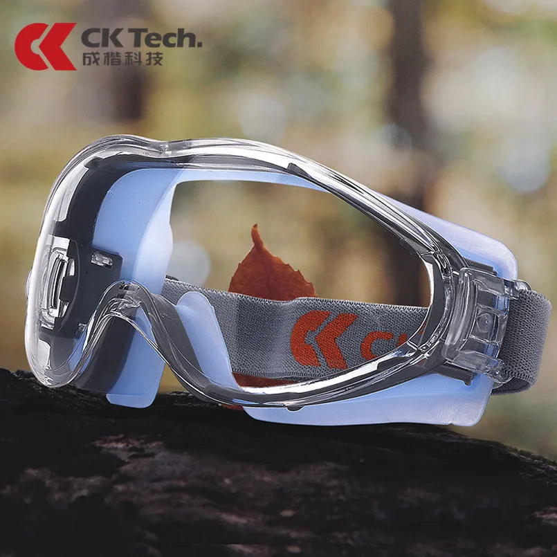 

CK Tech.Transparent Safety GLASSES Protective Goggles Anti-Splash Wind-Proof Anti-fog For Cycling Riding Eye Protection Silicone