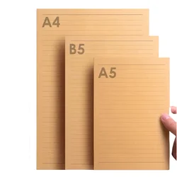 A5 Paper 50 Sheets Vintage Kraft Paper Writing Letter Stationery Romantic Note Kraft Paper Painting Packaging Letter Paper