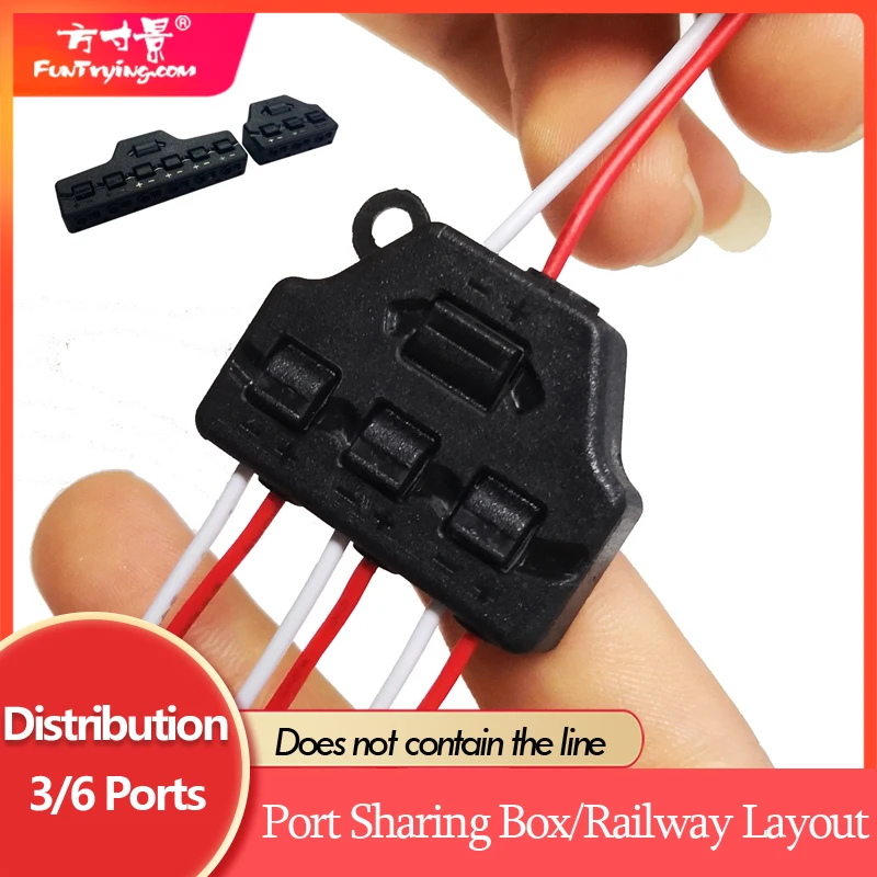 Distribuição de portas, caixa de compartilhamento de portas/layout de estrada ferroviária/eixo layout de trem para escala, modelo de conexão lade