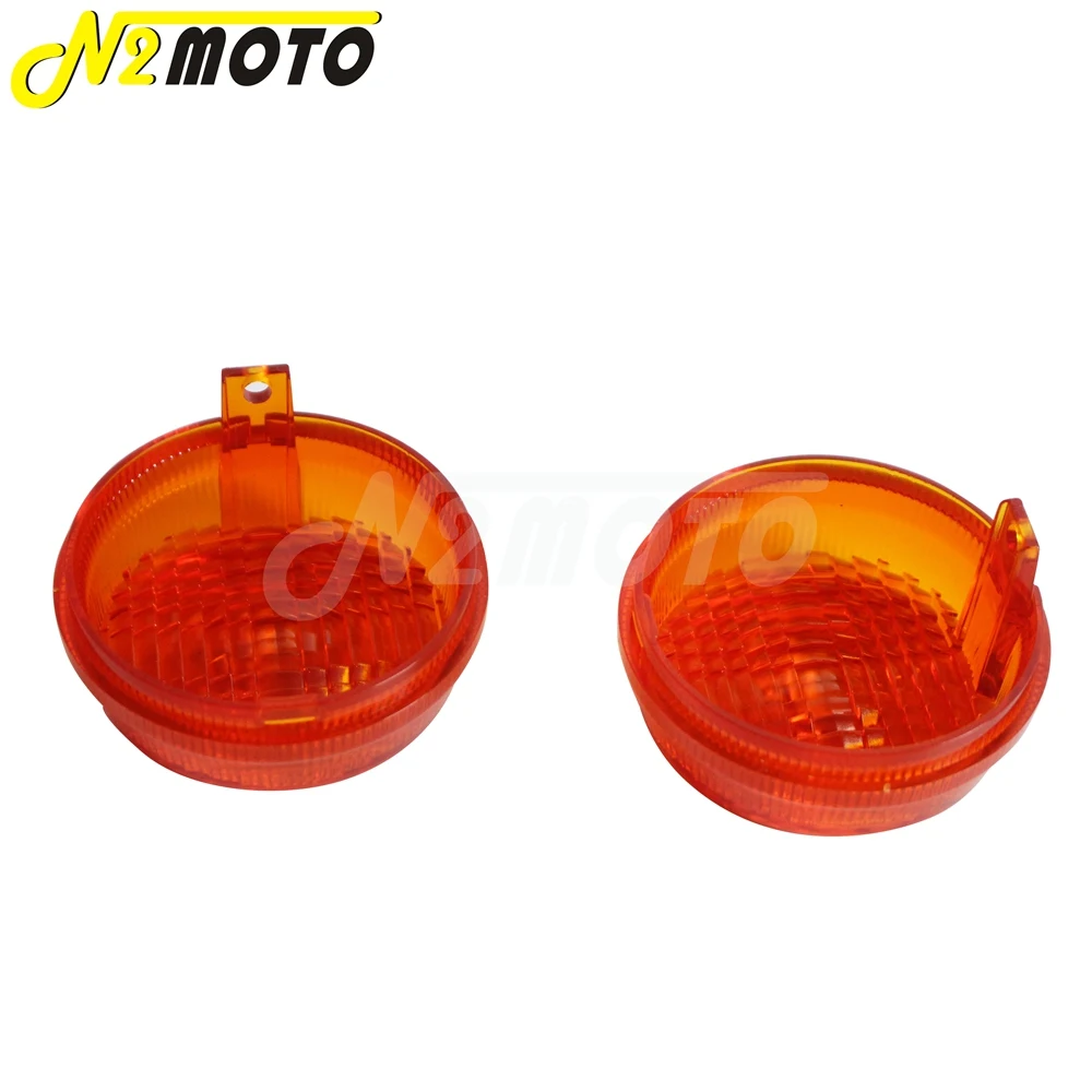 Motorcycle Orange Turn Signal Lens Shell Inidcator Light Cover For Honda Cruisers Shadow Kawasaki Vulcan 2000 1600 Classic Nomad