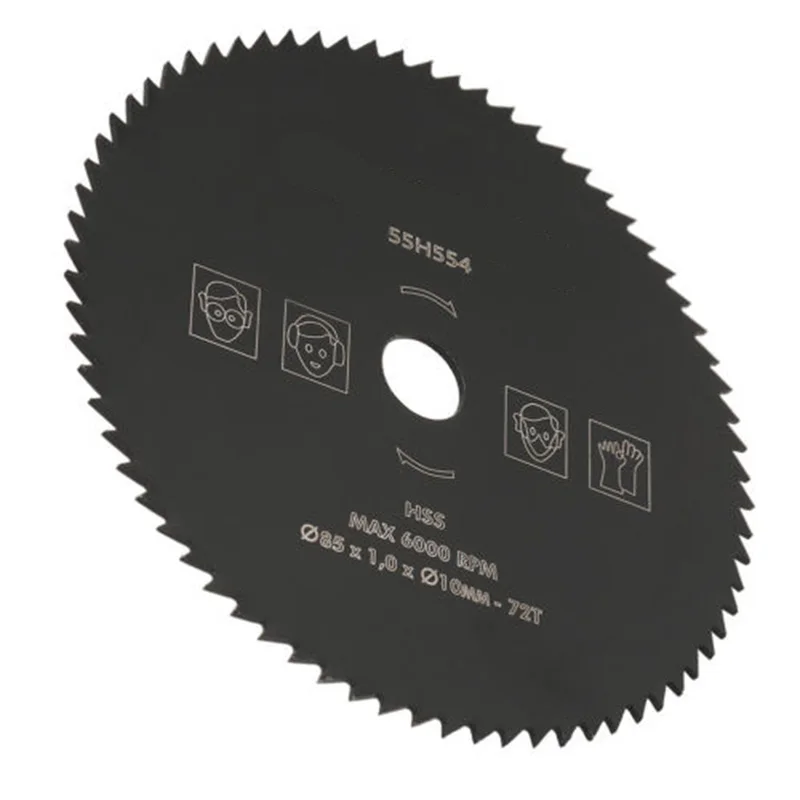 72 denti 85mm * 10mm HSS circolare lama per dischi ruota per taglio legno metallo taglio