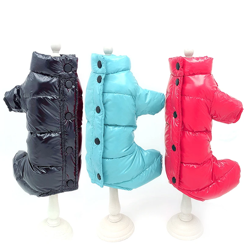 Winter Warm Pet Dog Clothes Jumpsuit for Dogs Four Legs Suit for Small Dogs Thicken Jacket Overalls for Yorkshire Chihuahua