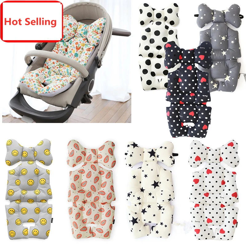 Four Season Baby Stroller Cushion Cotton Pad Umbrella ChildrenCar Cushion Breathable Padded Seat Dining Chair Mat For 0-6 Y Kids