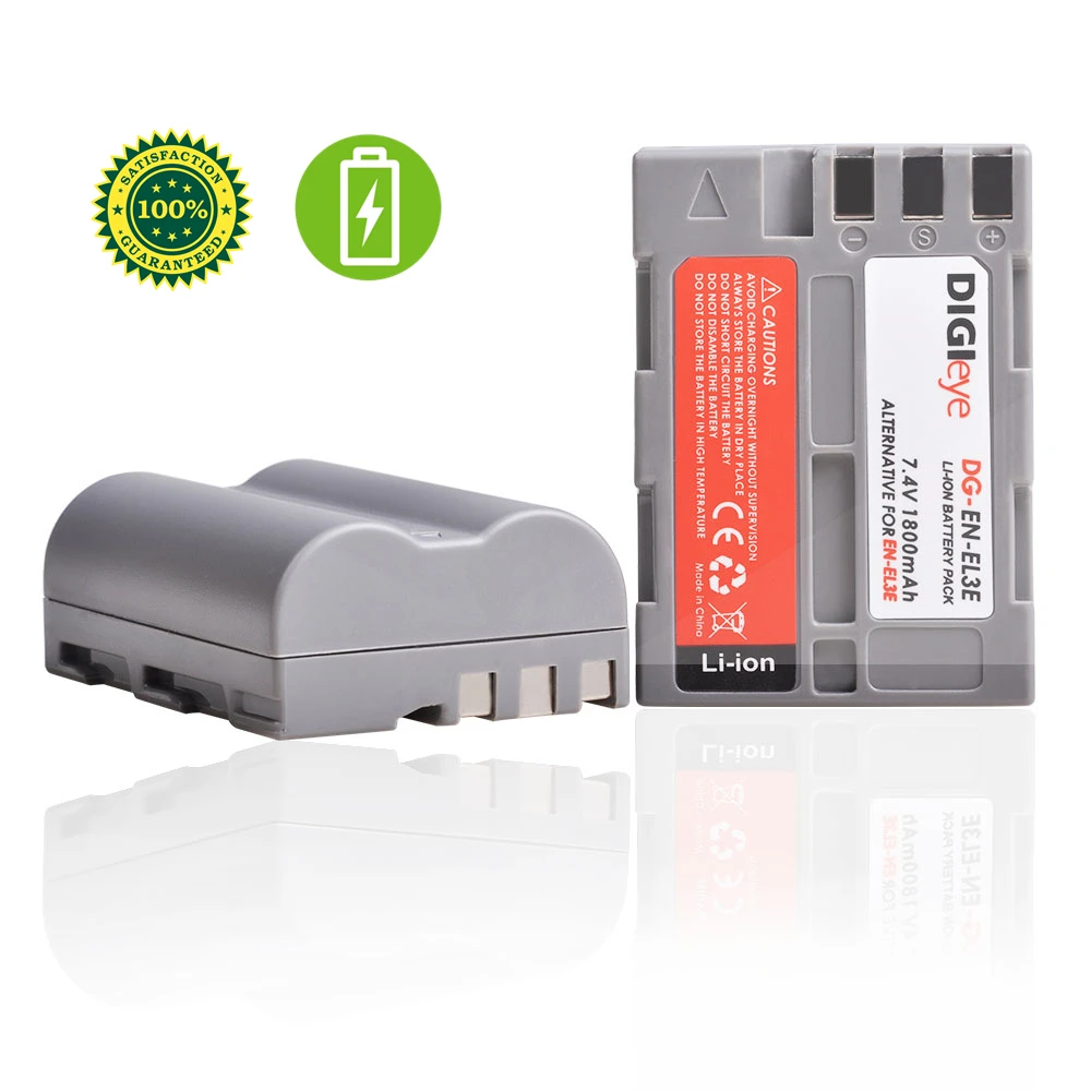 7.4V 1800mAh EN-EL3E ENEL3E pl EL3E bateria dla nikona D50 D70 D70s D80 D90 D100 D200 D300 D300S D700 kamery