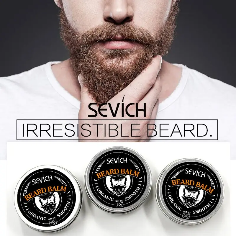 

Sevich Natural Beard Balm Professional Conditioner Products Beard Care 60g Beard Organic Moustache Wax For Beard Smooth Styling