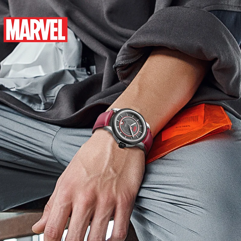 Marvel Avengers Ant For Mans Watch Quartz Fashion Casual New Unisex Wristwatch Stainless Steel Case Super Hero Coated Glass Date