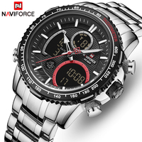 New NAVIFORCE Luxury Mens Watches Fashion Sport Chronograph Top Brand Quartz Watch Full Steel Big Dial Clock Relogio Masculino