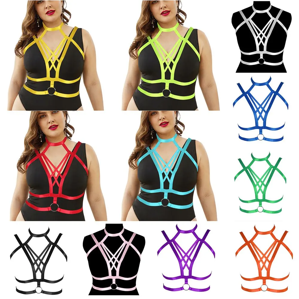 

Punk Harness For Busty Women's Corset Sword Belt Strappy Halter Sexy Large Lingerie Gothic Clothes Party Club Dance Rave Garter