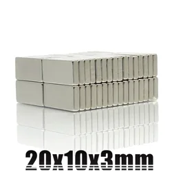 5-200Pcs 20x10x3 Neodymium Magnet 20mm x 10mm x 3mm N35 NdFeB Block Super Powerful Strong Permanent Magnetic Imanes 20*10*3