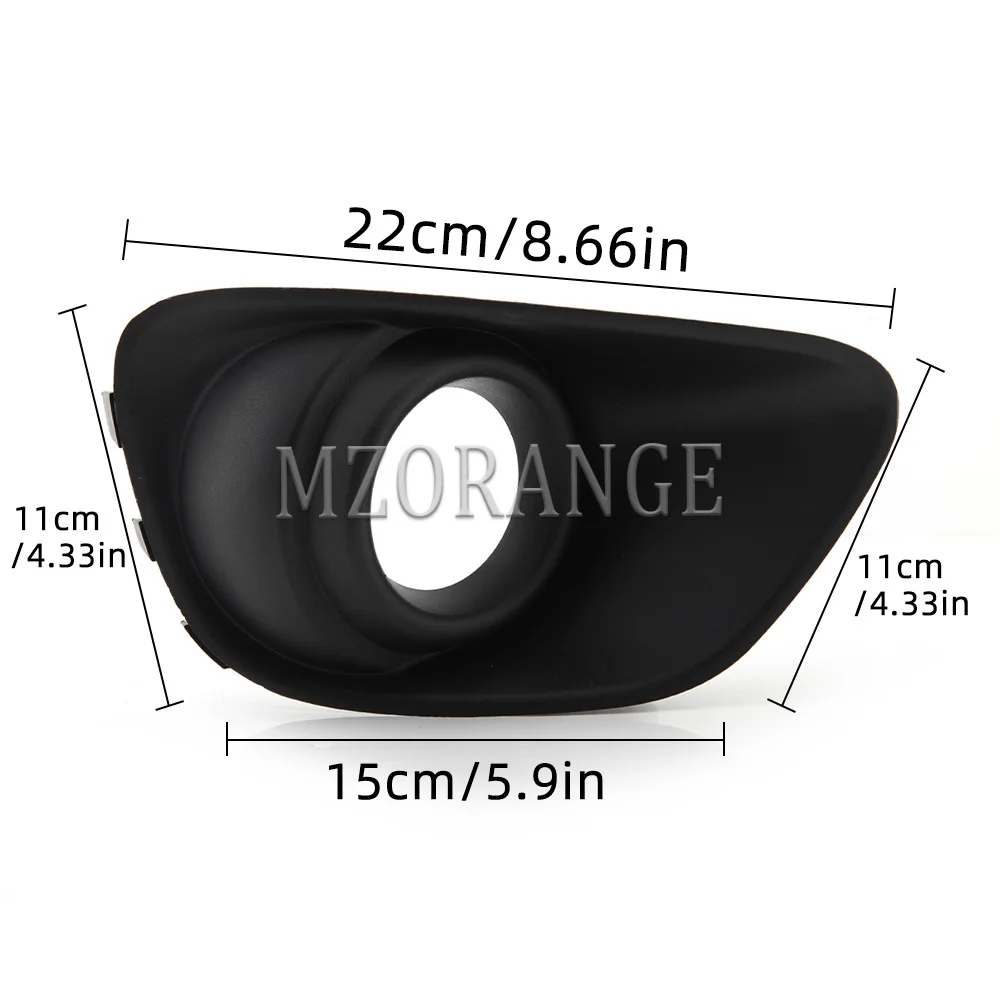 MIZIAUTO Front Bumper Fog Lamp Light Bezel Cover For Jeep Compass 2011 2012 2013 2014 2015 2016 2017 Headlights Foglights Frame