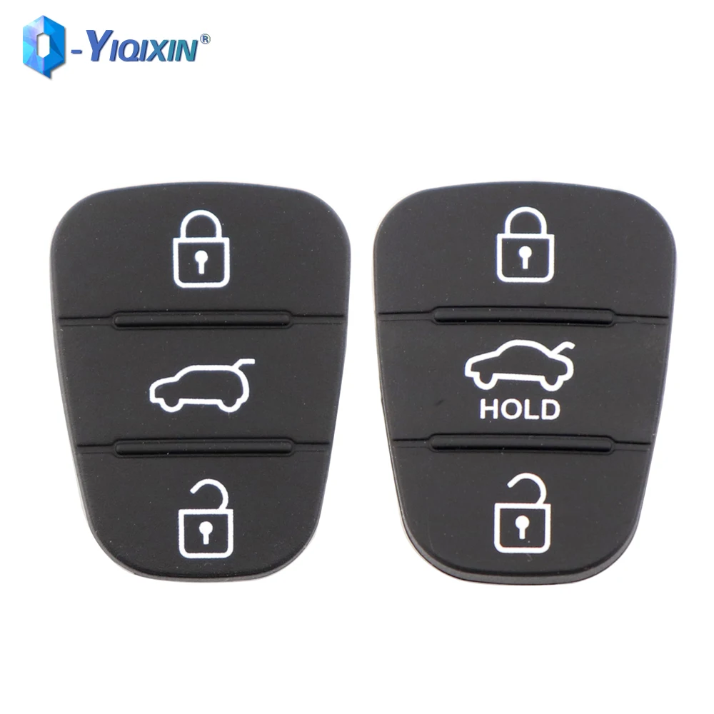 

YIQIXIN 5 PCS Remote Key Fob Case Rubber Pad Button For Hyundai I10 I20 I30 IX35 For Kia Sportage Picanto Rio K2 K5 Replacement