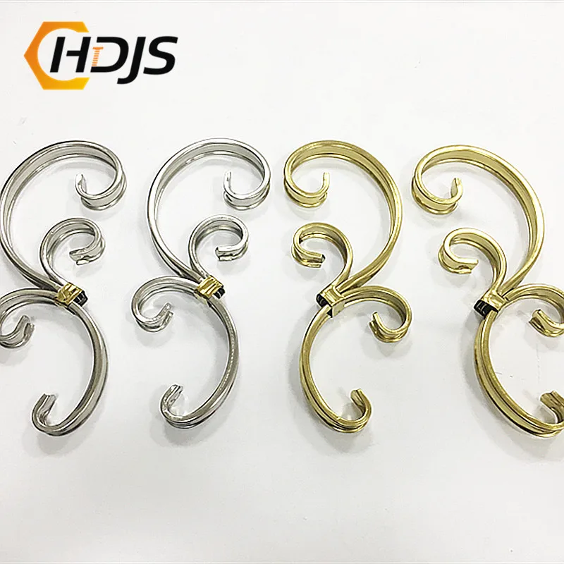 1 piece unique 304 metal craft door applique stair armrest furniture window fence stainless steel decorative flower