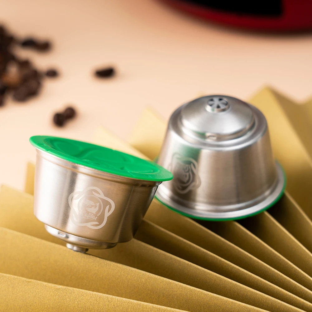 Refillable Coffee Capsule For Dolce Gusto Reusable Cup Stainless Steel Plastic Coffee Pods More cream For Min Me