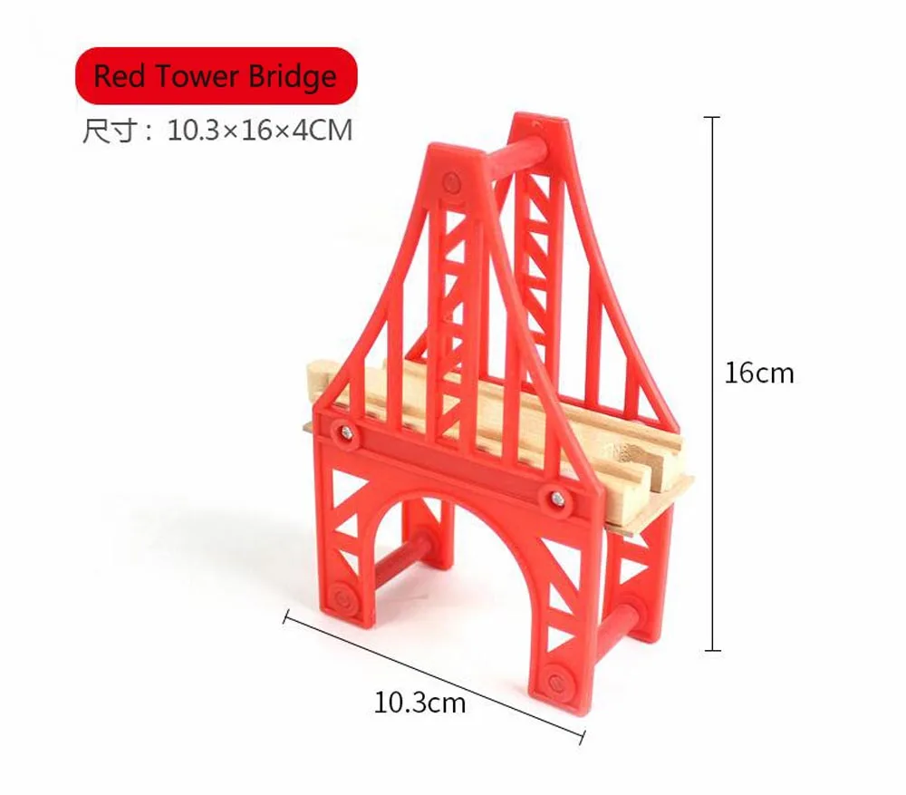 Holz Track Teile Buche Holz Eisenbahn Zug Track Zubehör Fit für Thomas Biro Holz Tracks Spielzeug für Kinder Geschenke – Detail 3