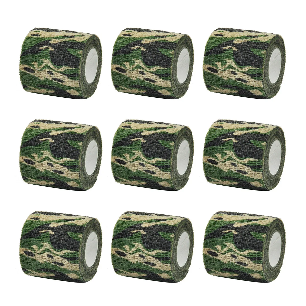 1/6/10Pcs army Camouflage Elastic Wrap Tape Self Adhesive Sports Protector Ankle Knee Finger Arm Bandage