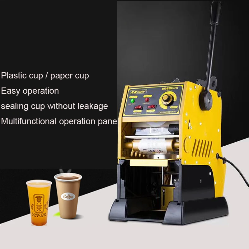 Manual Cup sealer Plastic/Paper Cup Sealing Machine  Semi-Automatic Beverage Milk Tea Seal machine