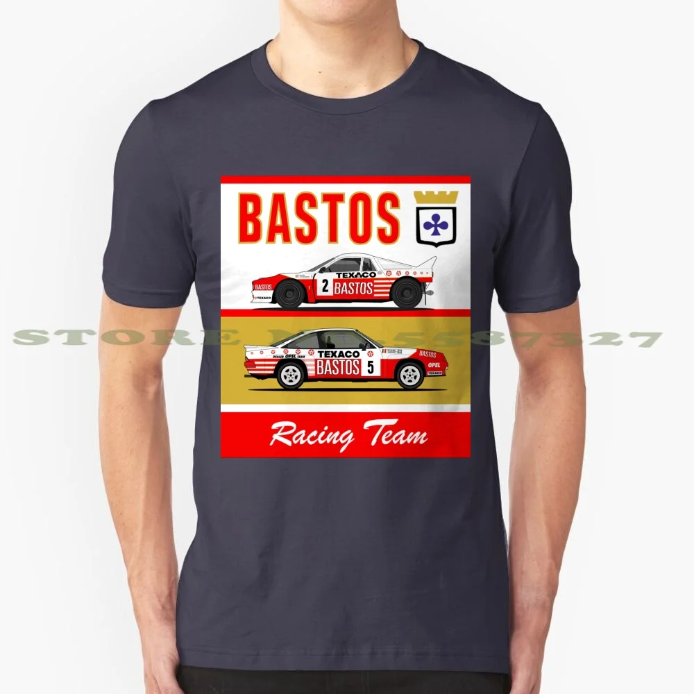 Bastos Snijers Colsoul 1986 100% Cotton T-Shirt Snijers Colsoul Opel 400 Lancia 037 Groupe Groupb Rally Wrc Belgium Belga