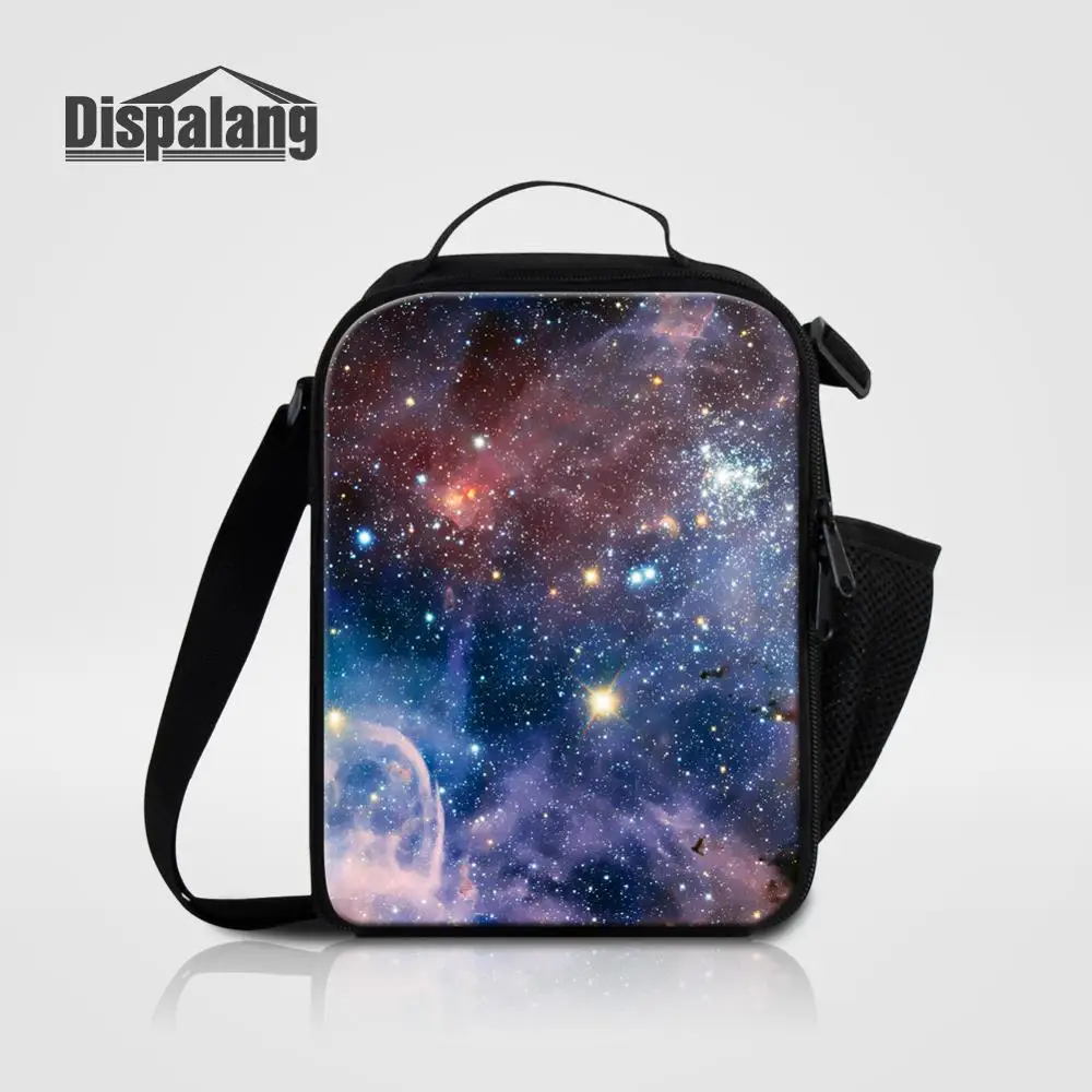 

Dispalang Universe Space Lunch Bags For Women Thermal Cooler Bag Food Insulated Lunch Box For Work Custom Image DIY Picnic Bag