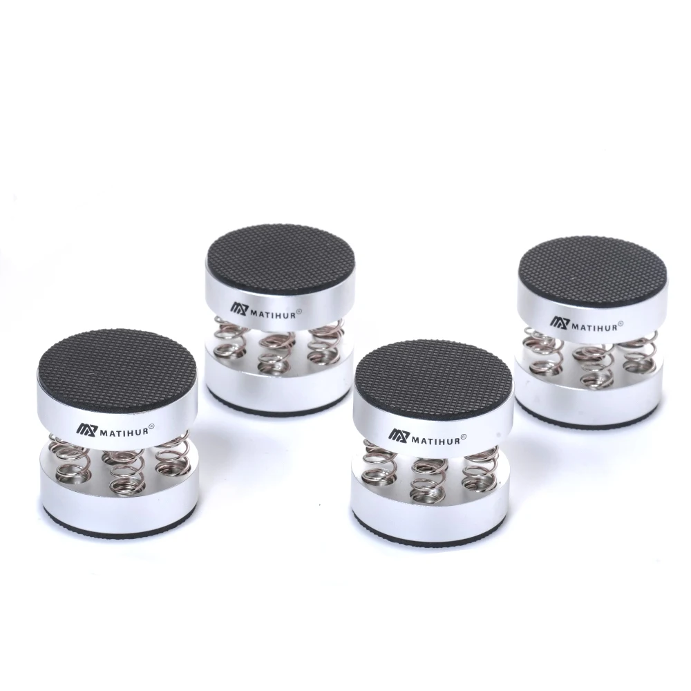 Audiophile shock spikes spring damping pad HIFI Stand Feet speaker spike audio CD amplifier foot pad single products silver