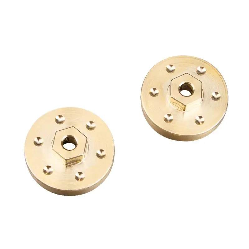 KYX Racing Brass Heavy Weight Wheel Block Counter Wheel Hubs Hex for 1/24 Rc Crawler Car Axial SCX24 Deadbolt JLU C10 B-17