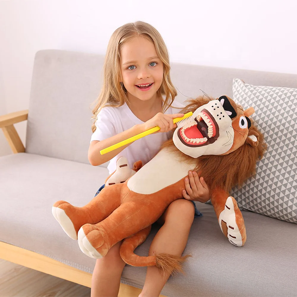 Cute Dental Plush Toys Doll Teeth Model With Toothbrush Tooth Fairy Dentist Gift Kids Children Toys  Dentistry Clinic Decoration