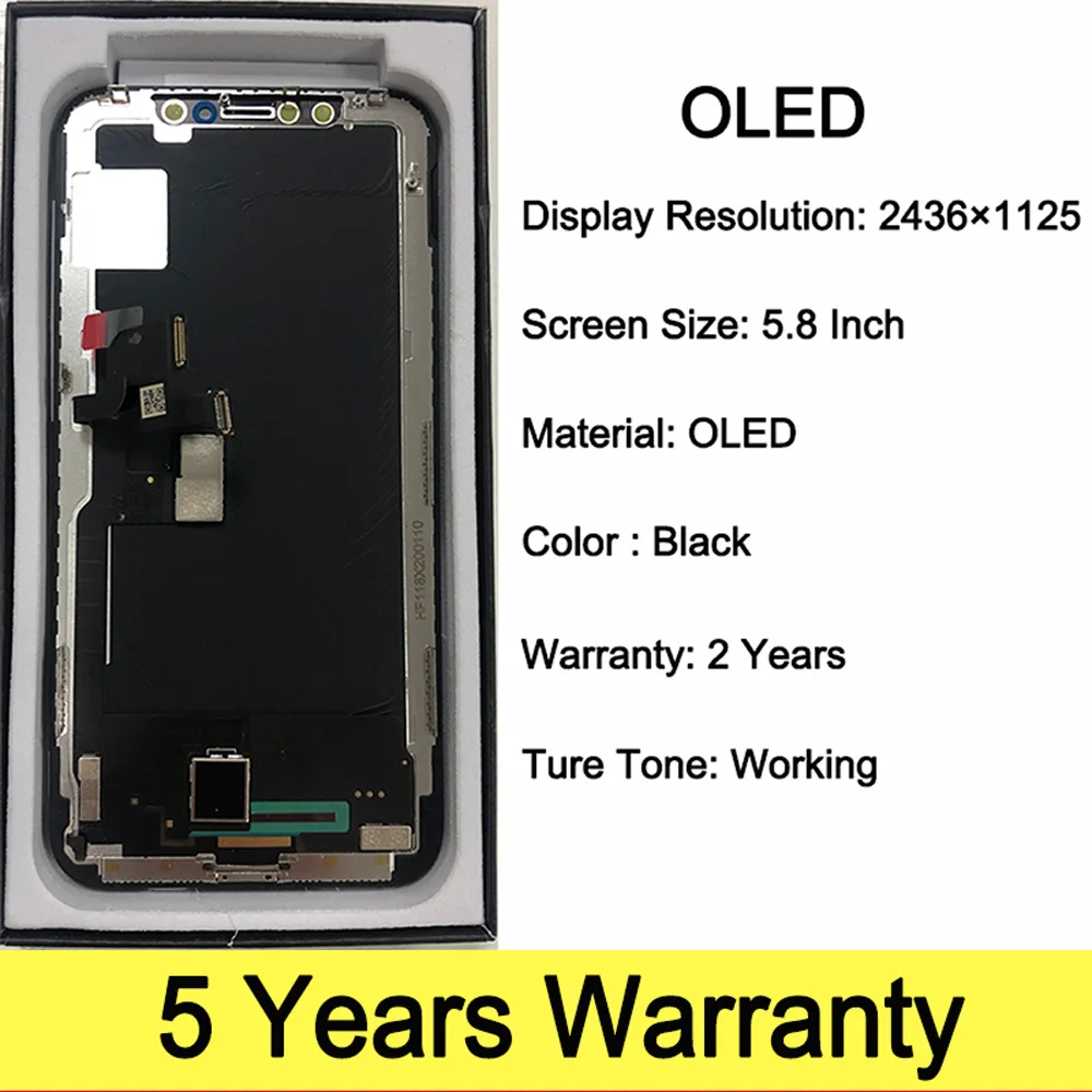 AMOLED Quality Display For iPhone X Lcd Touch Screen Replacement Good 3D Touch Lcd For iPhone X XS Display Screen With Tools