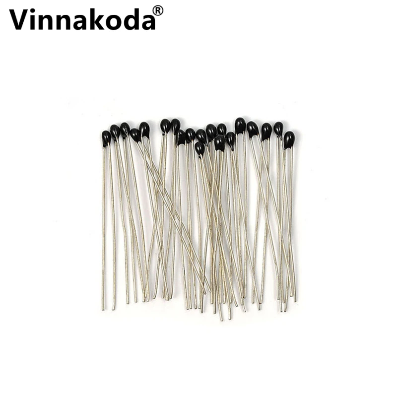 100PCS NTC Thermistor Thermal Resistor MF52A 1K/1.5K/2K/2.2K/2.7K/3K/3.3K/4.7K/5K/6.8K/10K/15K/20K/30K/40K/47K/50K/100K B3950-3%