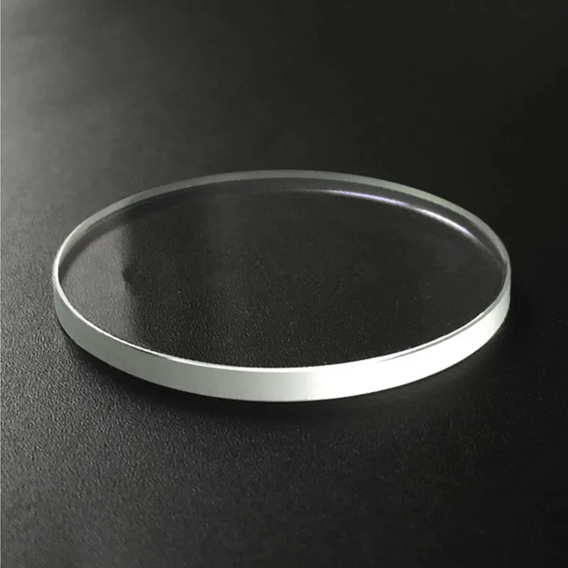 Piezas de Repuesto de cristal de reloj de zafiro plano opcional, azul/rojo/transparente, 32,7mm x 2,7mm para Casio MDV-106