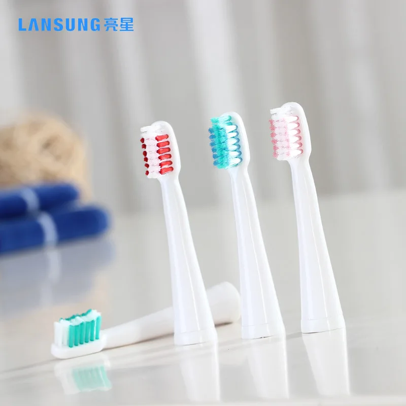 LANSUNG 4Pcs Zahnbürste Kopf Elektrische Zahnbürste Ersatz Kopf Fit für U1 A39 A39PLUS A1 SN901 SN902 Zahnbürste Oral hygiene