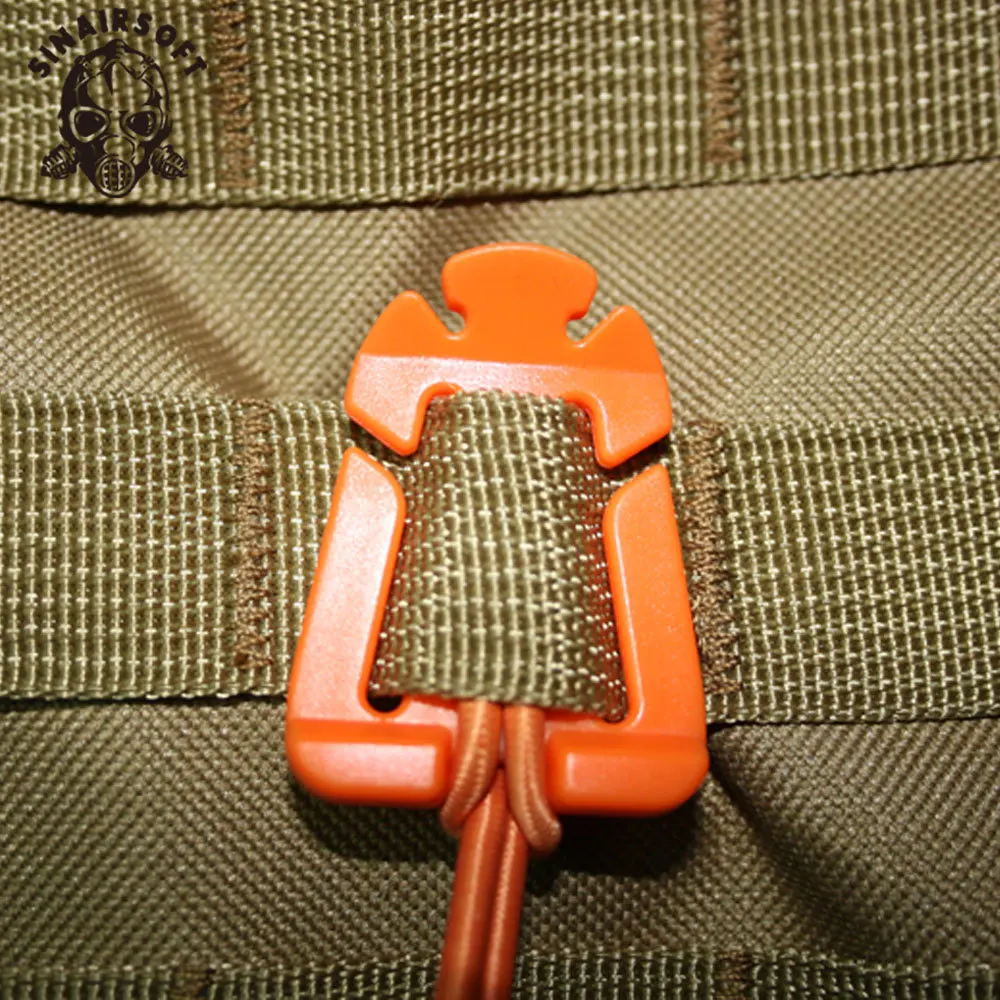 5ชิ้น/ล็อต ITW Web Dominator กระเป๋าเป้สะพายหลัง Molle Carabiner EDC เชือกยืดหยุ่น Webbing Buckle Fixed Clamp เดินทางพกพาง่าย