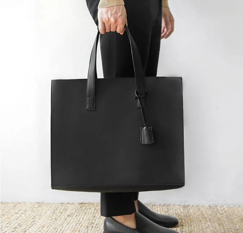 unisex OL business versatile ins hot style casual Tote Bags pu leather package high-capacity shoulder bag handbag valise