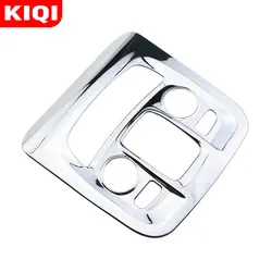 KIQI ABS Chrome Reading Lamp Cover Reading Lights Trim for Peugeot 208 2015 2016 2017 2018 2019 Accessories 1Pcs