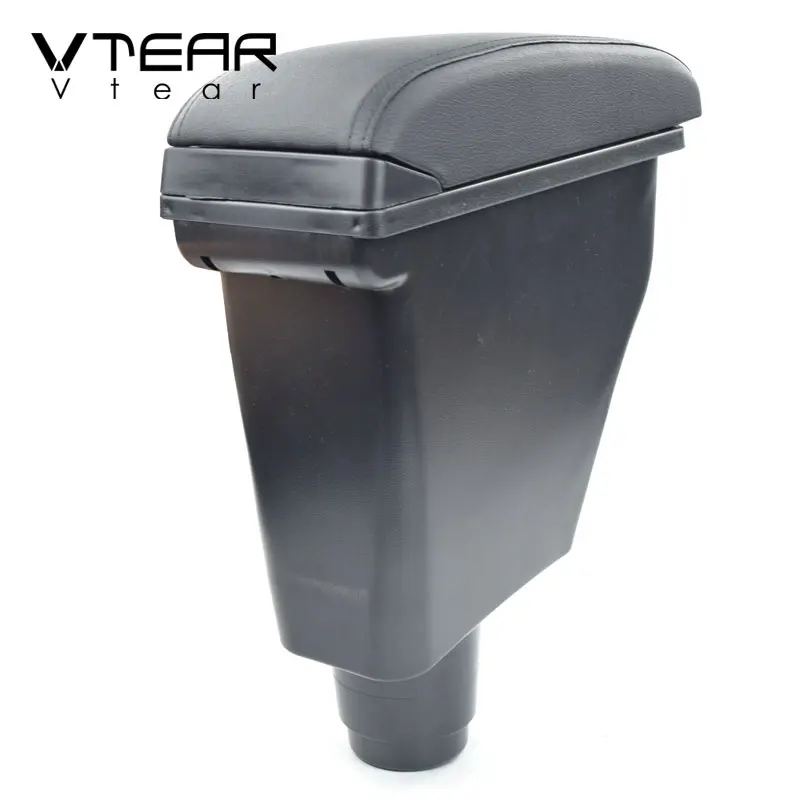 Vtear For Dacia Renault sandero accessories car armrest leather arm rest storage box center console interior parts automobile