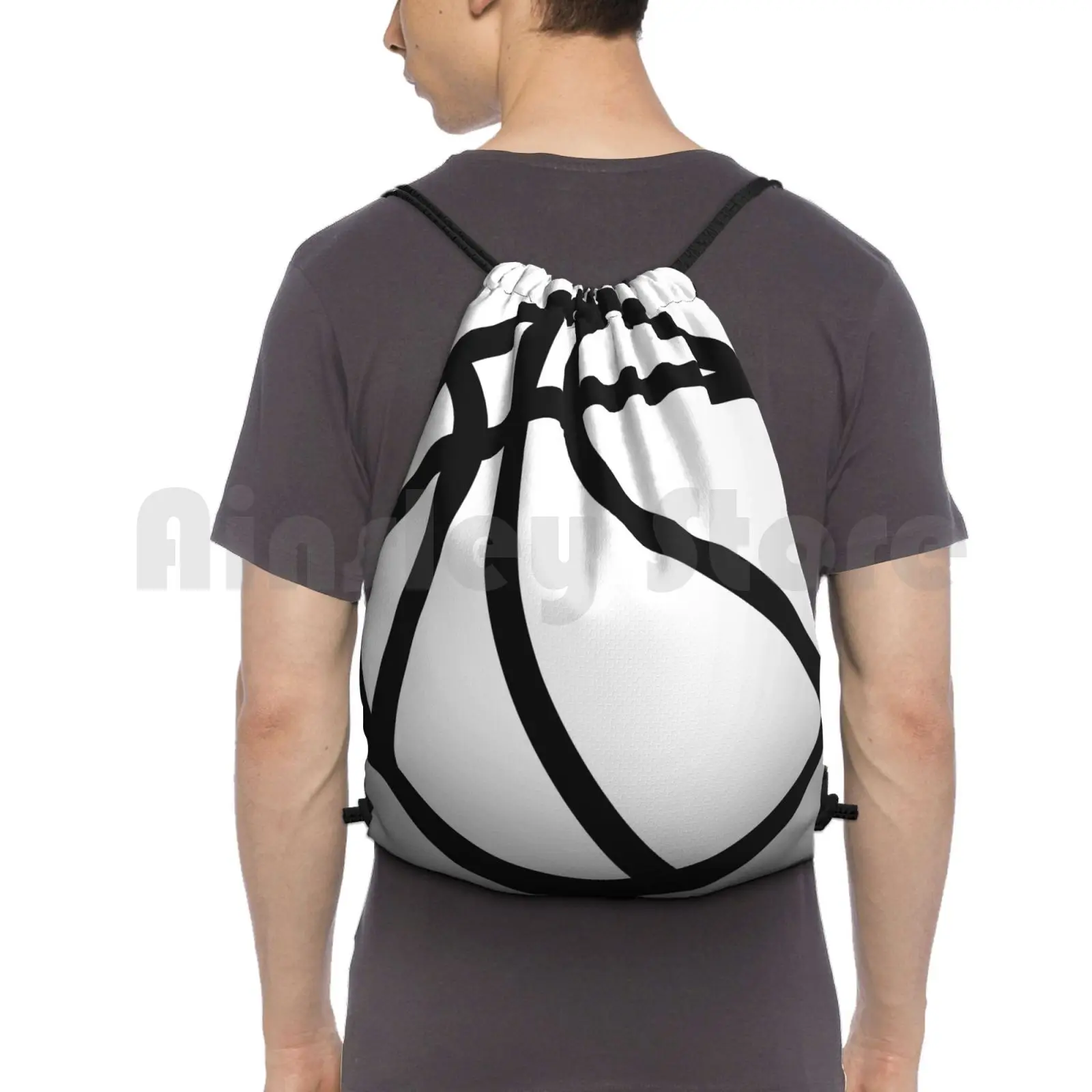 Basketball Backpack Drawstring Bags Gym Bag Waterproof Basket Ball Sports Basketball Coat Game Competition Exercise