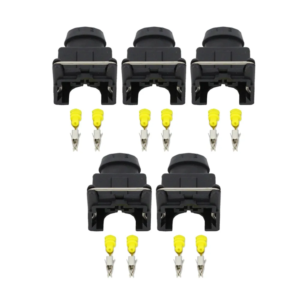 5 zestawów 2-pinowe żeńskie złącze wtryskiwacza automatycznego serii 3,5 mm z terminalem DJ7021-3.5-21 2P