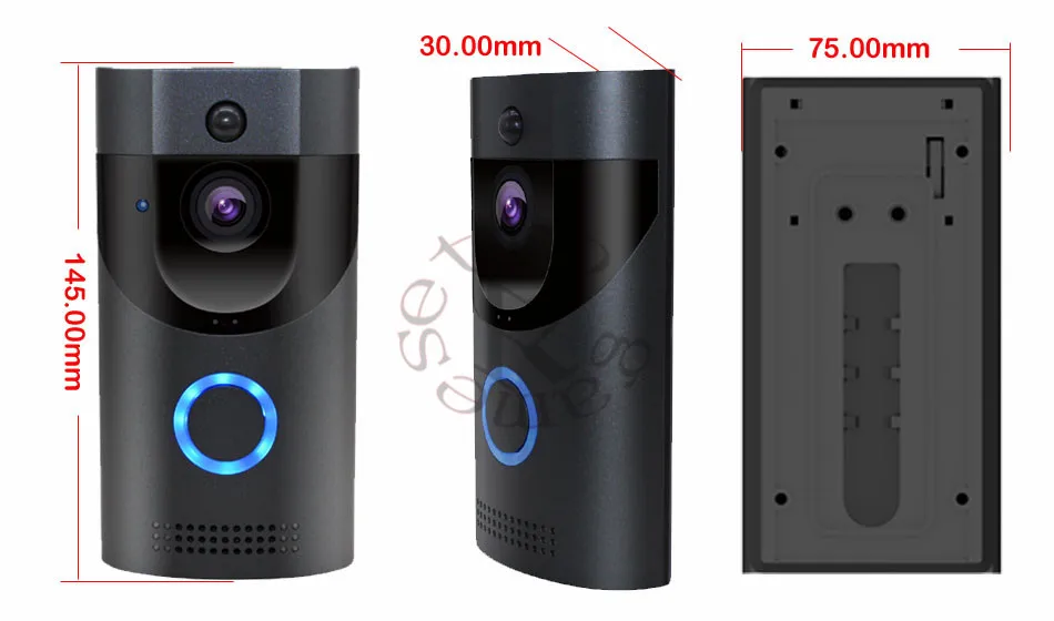 WIFI Không Dây Video Liên Lạc Nội Bộ Chuông Cửa Tiêu Thụ Điện Năng Thấp Thông Minh Camera An Ninh B30 720P HD Cho Cửa Nhà