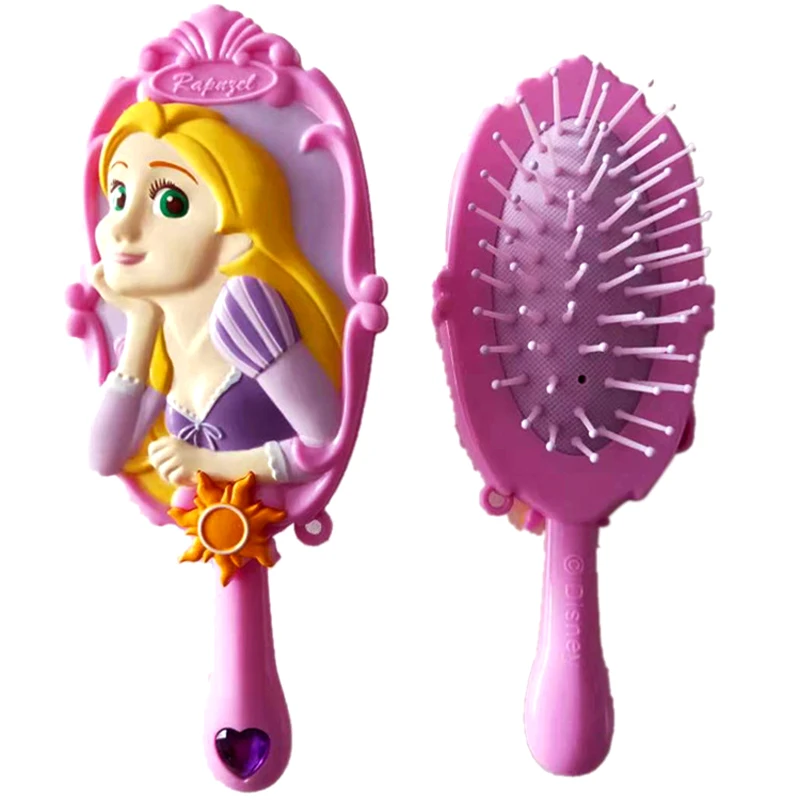 Disney Cartoon 3D Airbag Comb Princess Bale Mermaid Snow White Shape comb antistatic Girl Comb Girl Air Cushion Massage Comb