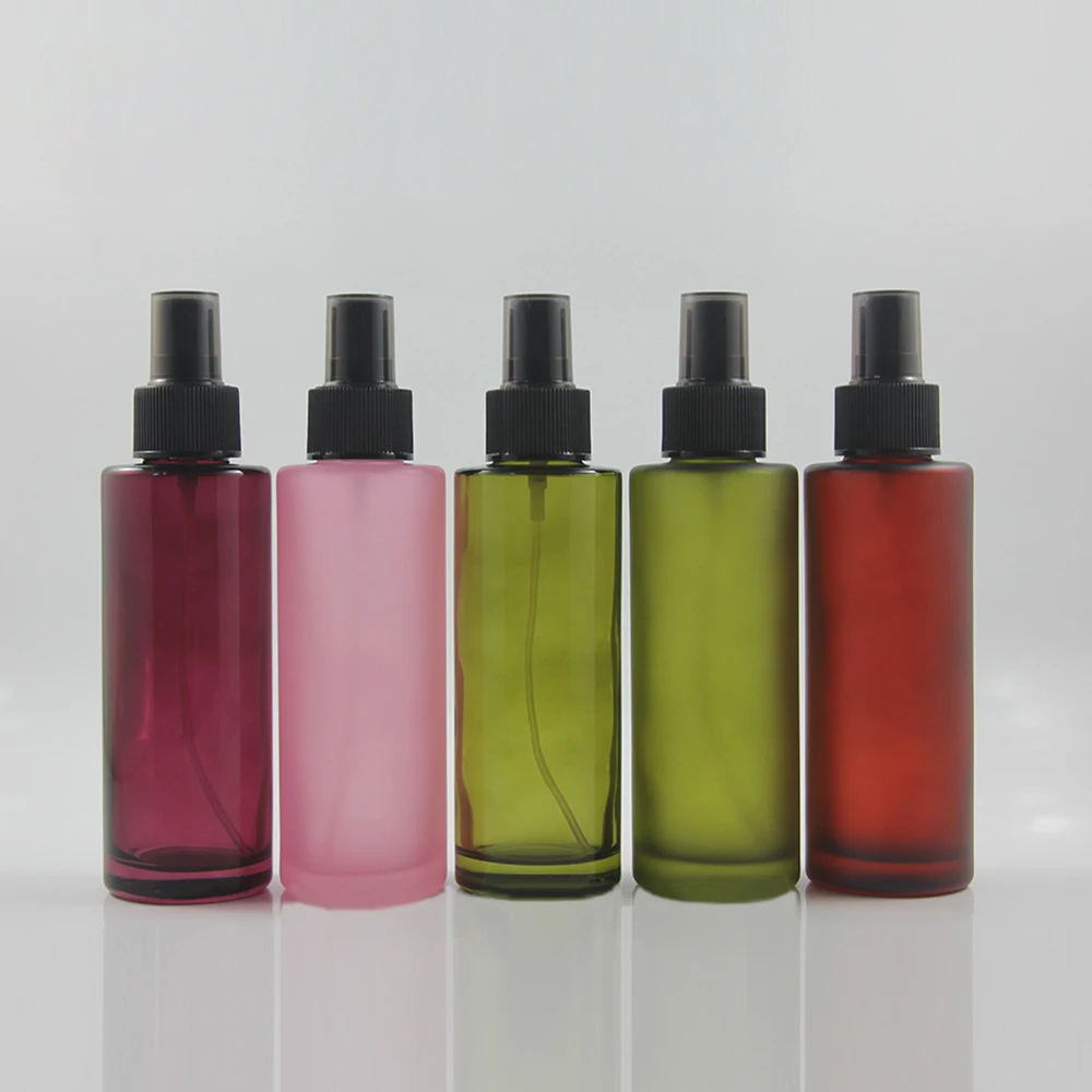 

Multiple Colour 100ml Glass Bottle Spray with Black Cap Wholesale