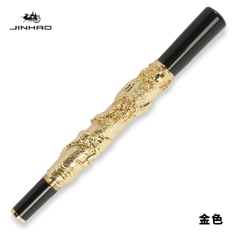 High Quality Luxury JinHao Dragon Fountain Pen Vintage Ink Pens for Writing Office Supplies Stationery Gift caneta tinteiro