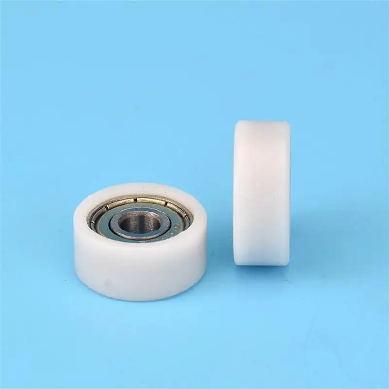 20 Stück/100 Stück 6*20*8,5 mm 606ZZ Lager POM Kunststoffbeschichtetes Riemenscheiben-Tür- und Fensterführungsrad Geräuscharmes Flachrollenrad 6x20x8,5 mm – Detail 3