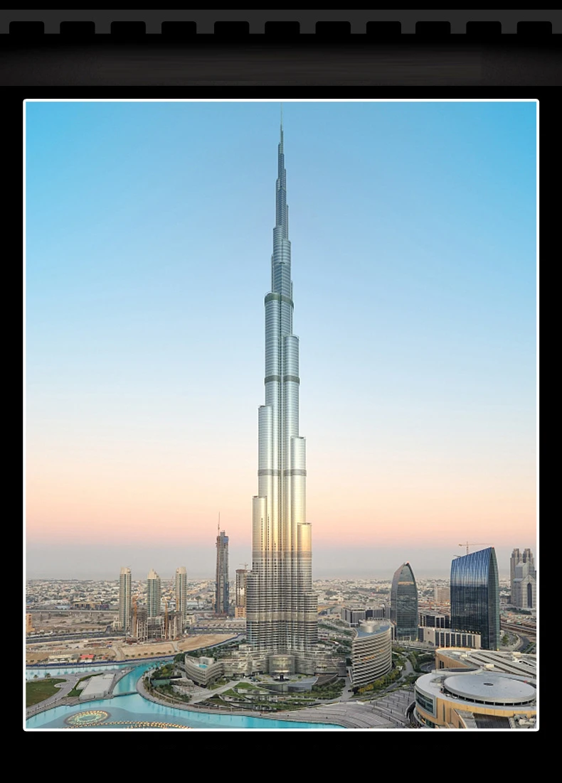 Architettura più alta del mondo il Burj Khalifa Tower of Dubai Building Blocks Model Assembly Bricks kit per bambini adulti giocattoli regalo